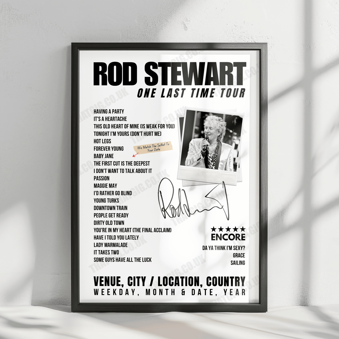 Rod Stewart’s 2024 Tour: Setlists, Concert Dates & Exclusive Posters