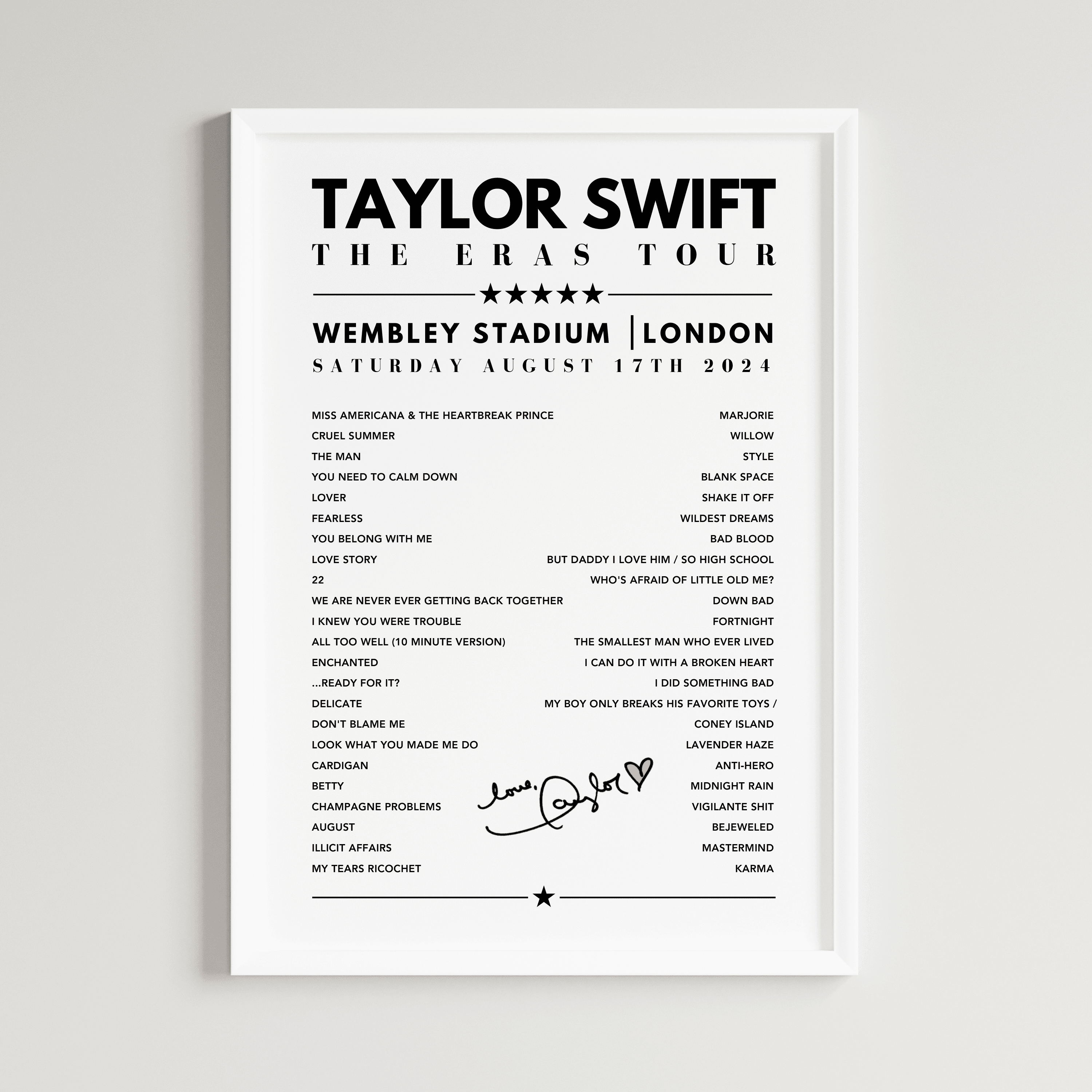 Taylor Swift – Eras Tour & Concert Posters | That Gig