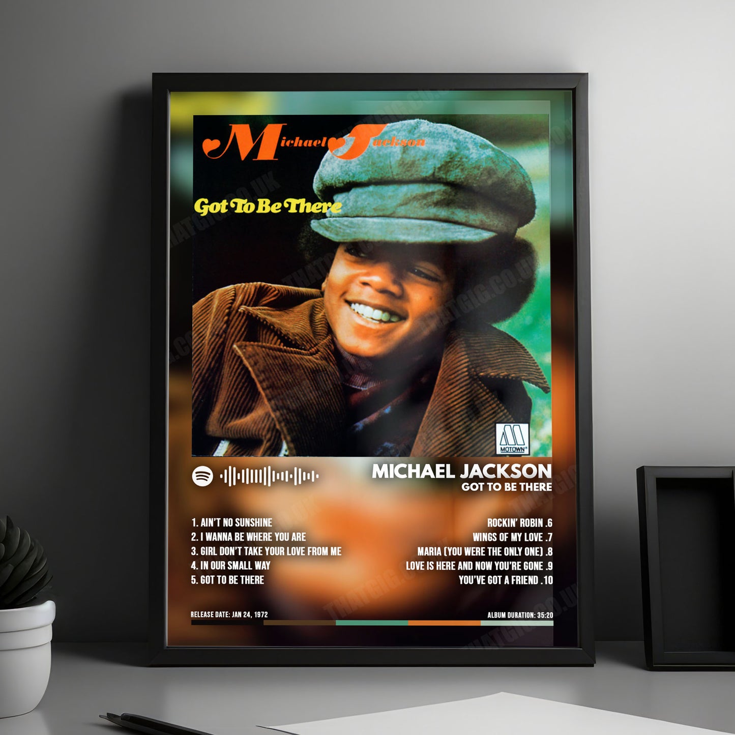 Michael Jackson "Got To Be There" Album Cover Poster - with Complete Tracklist