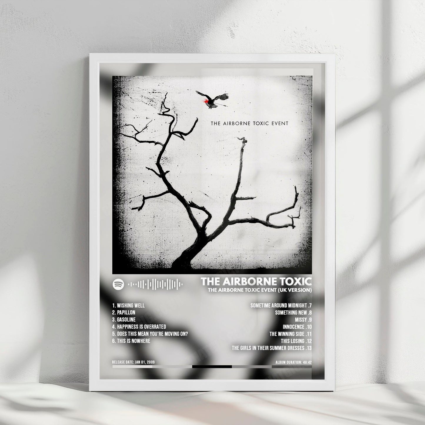 The Airborne Toxic Event "The Airborne Toxic Event" Album Cover Poster - with Complete Tracklist