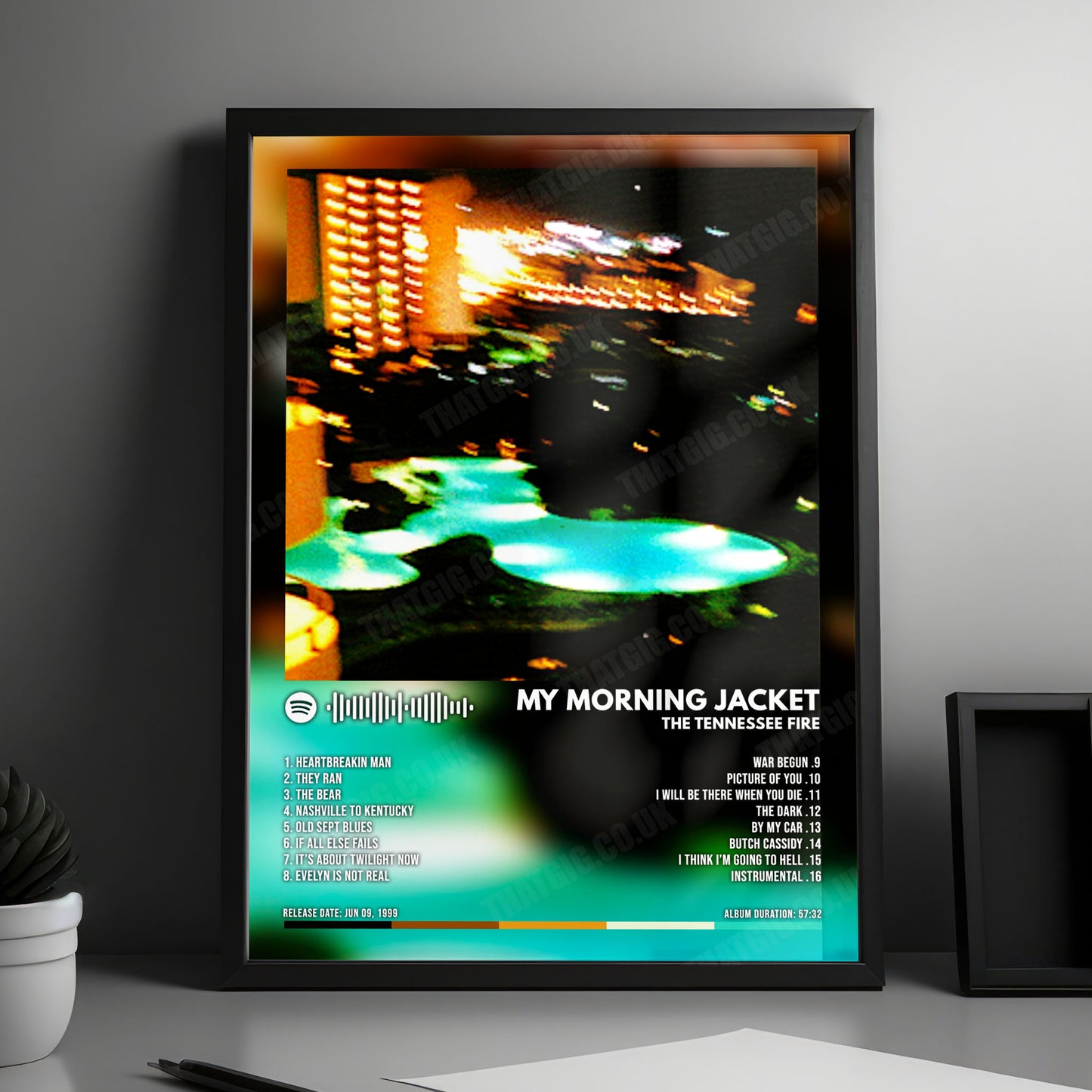 My Morning Jacket "The Tennessee Fire" Album Cover Poster - with Complete Tracklist