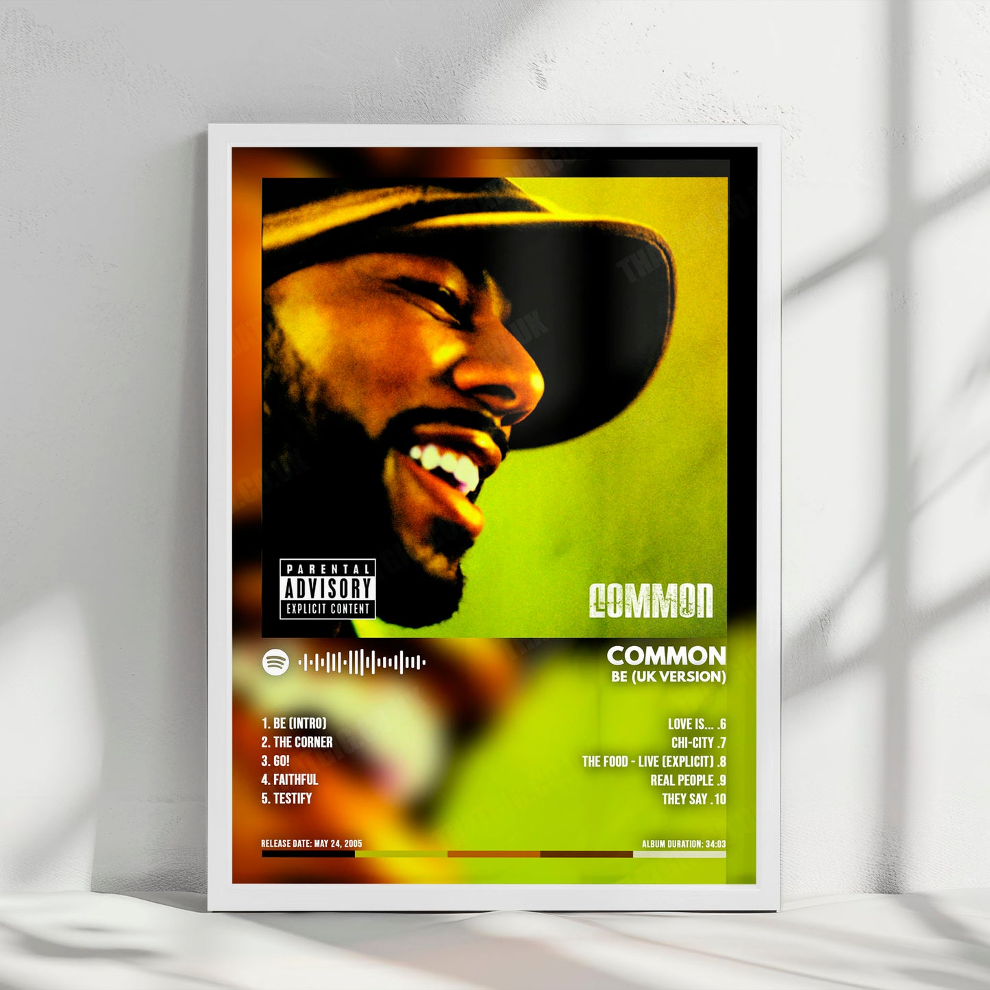 Common "Be " Album Cover Poster - with Complete Tracklist