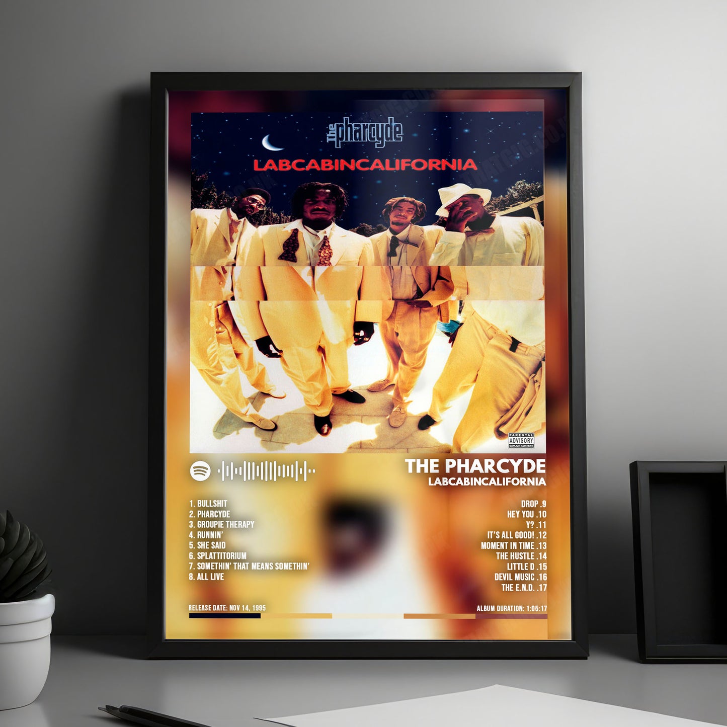 The Pharcyde "Labcabincalifornia" Album Cover Poster - with Complete Tracklist