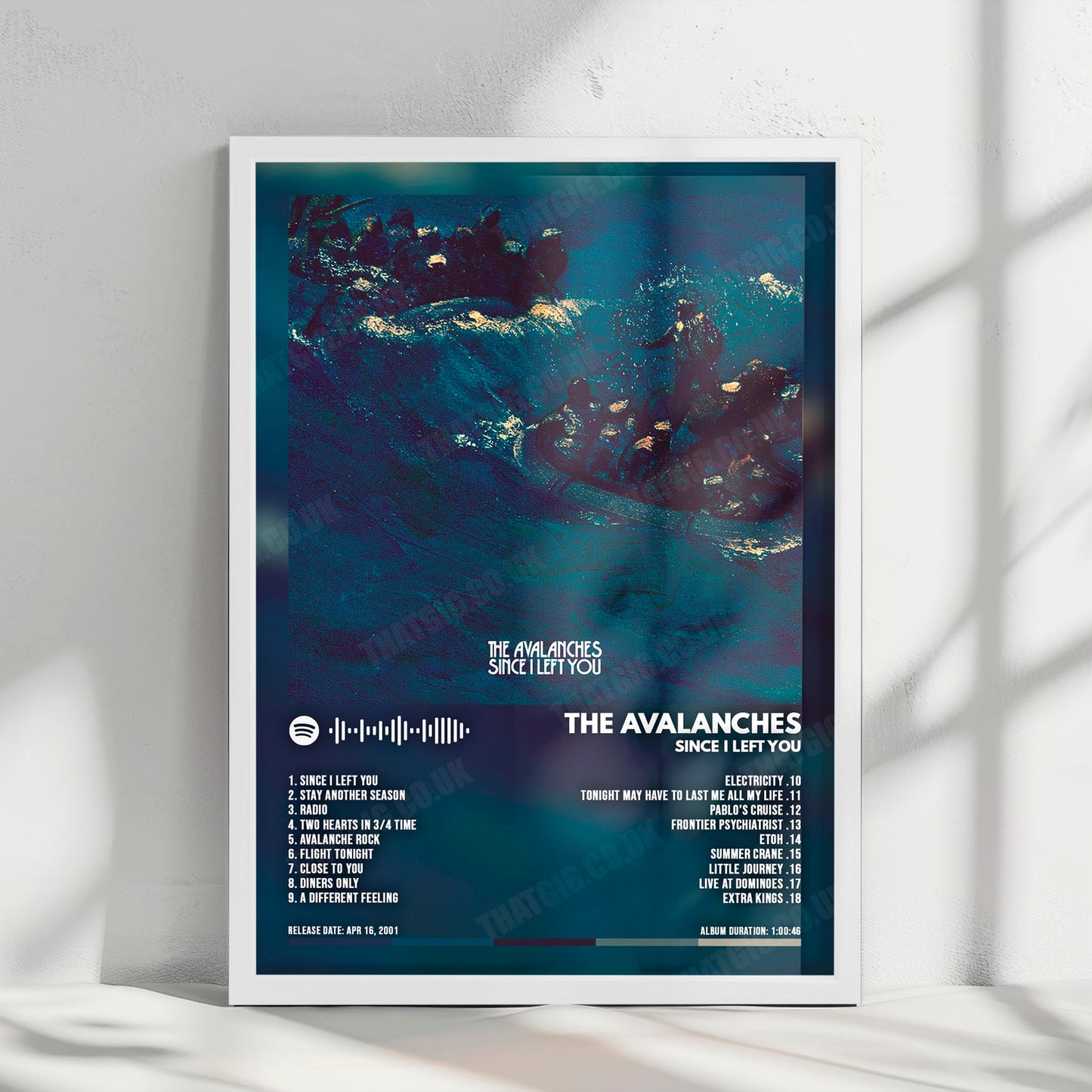 The Avalanches "Since I Left You" Album Cover Poster - with Complete Tracklist