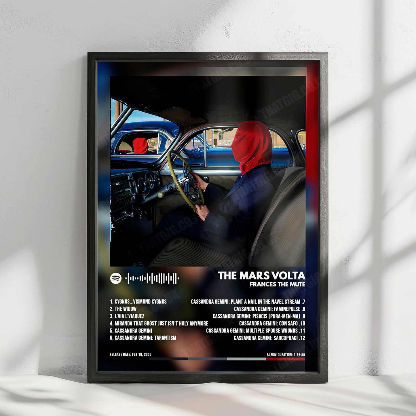 The Mars Volta "Frances the Mute " Album Cover Poster - with Complete Tracklist
