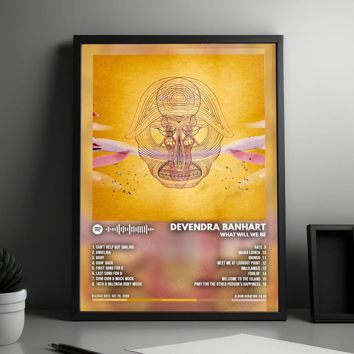 Devendra Banhart "What Will We Be" Album Cover Poster - with Complete Tracklist