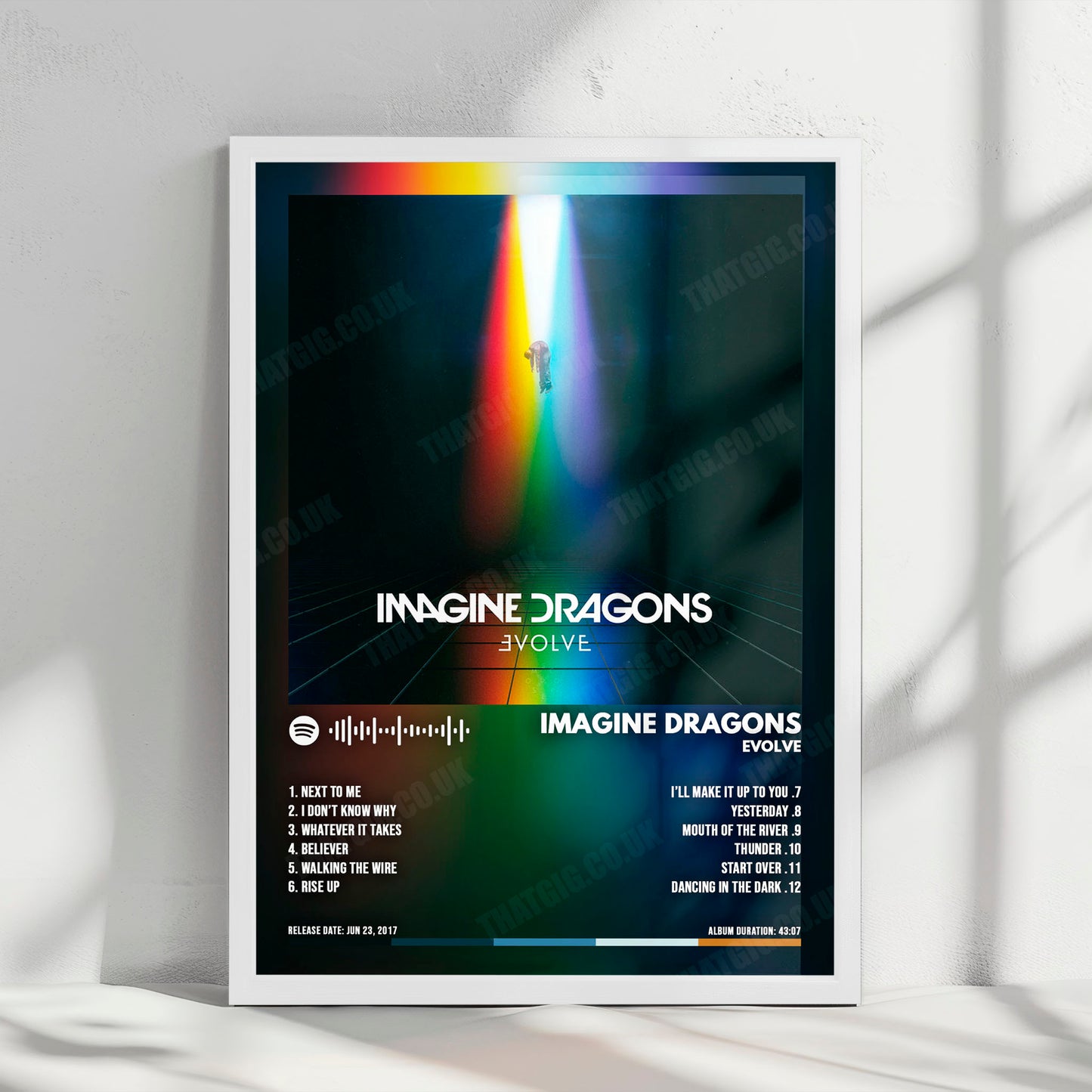 Imagine Dragons "Evolve " Album Cover Poster - with Complete Tracklist