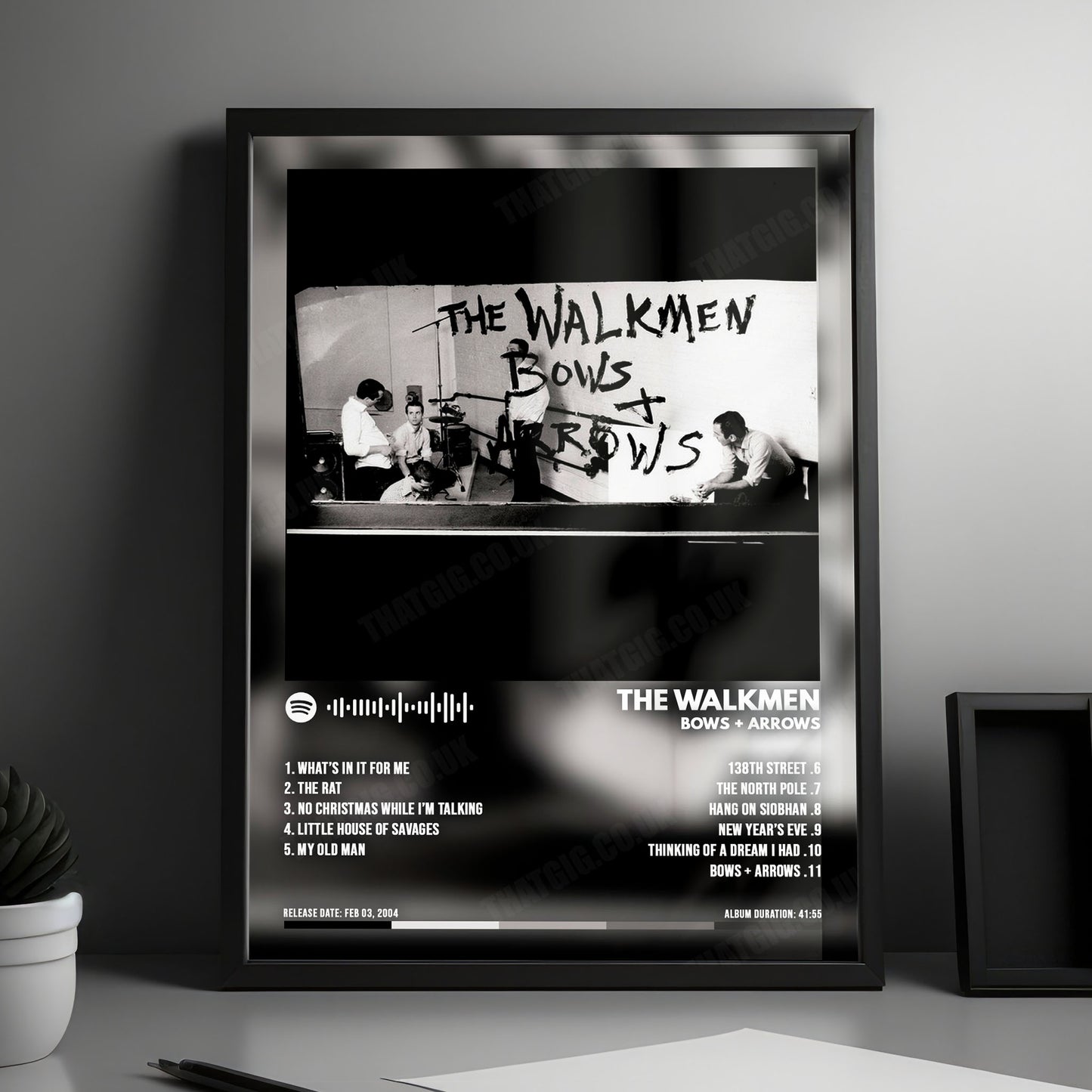 The Walkmen "Bows + Arrows" Album Cover Poster - with Complete Tracklist