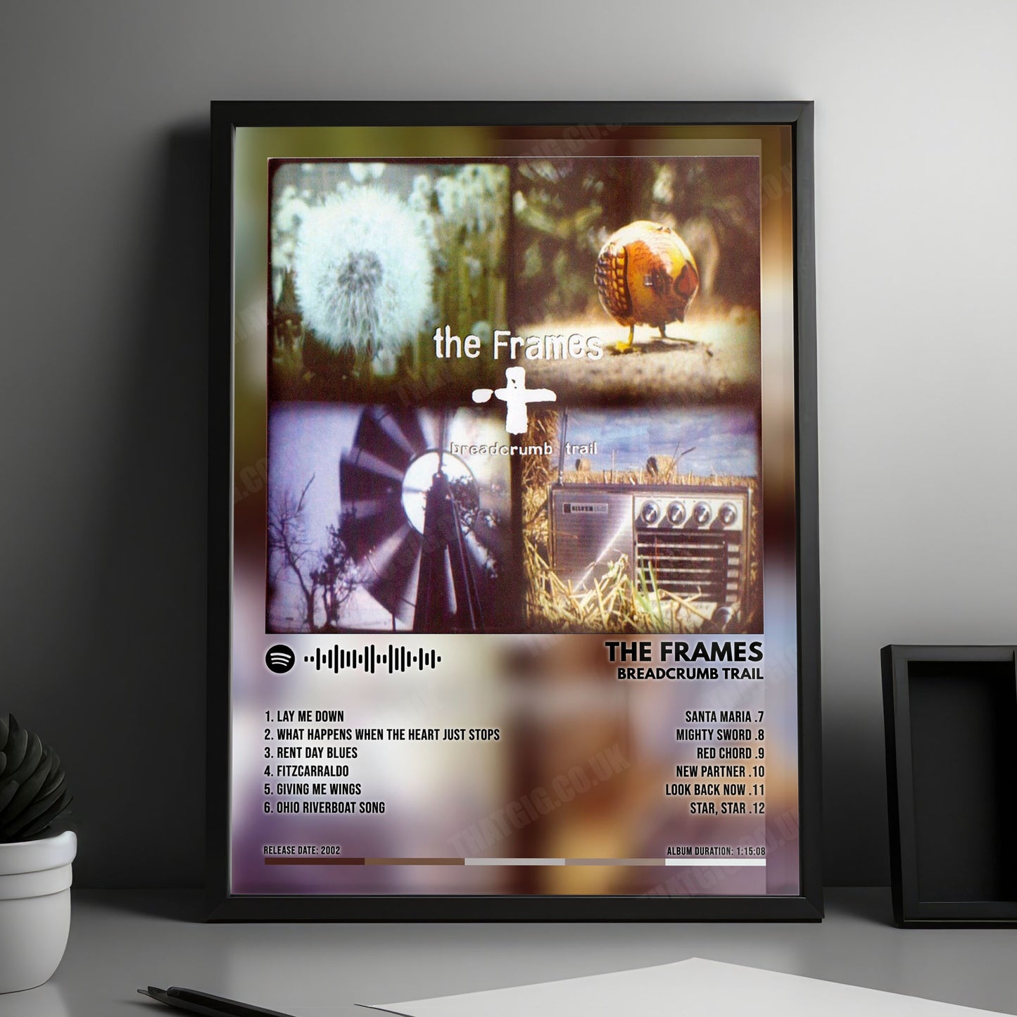 The Frames "Breadcrumb Trail" Album Cover Poster - with Complete Tracklist