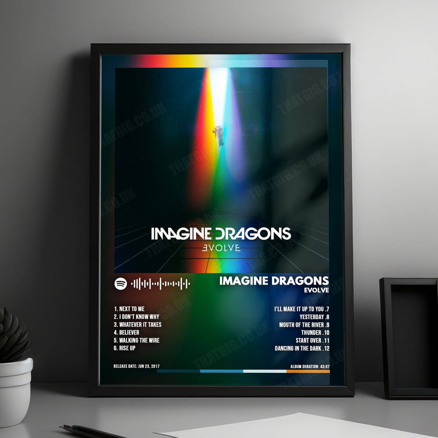 Imagine Dragons "Evolve " Album Cover Poster - with Complete Tracklist
