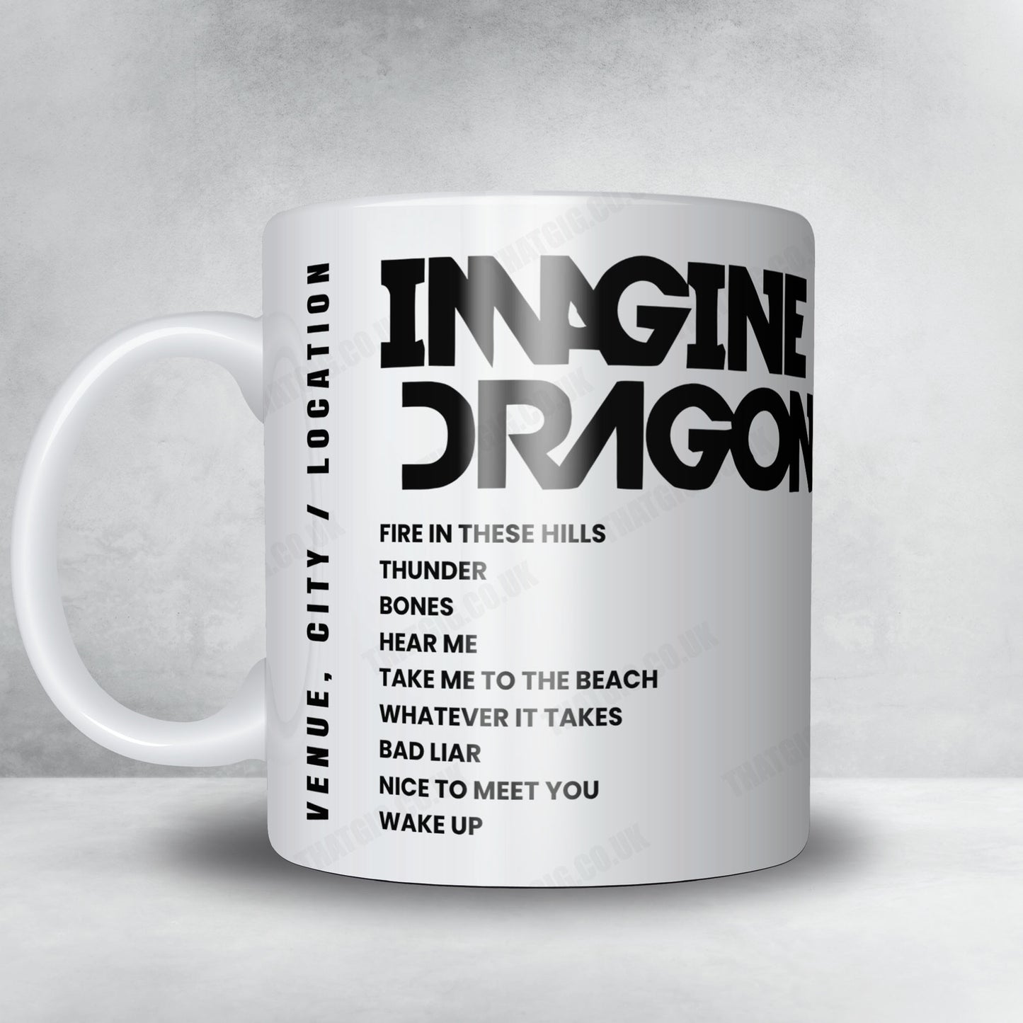 Imagine Dragons Setlist Mug - Northwell Health at Jones Beach Theater, Wantagh - August 2nd, 2024