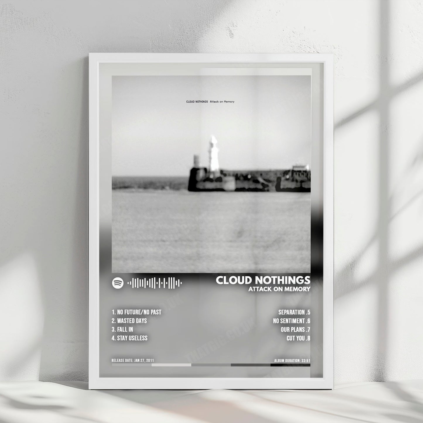 Cloud Nothings "Attack on Memory" Album Cover Poster - with Complete Tracklist