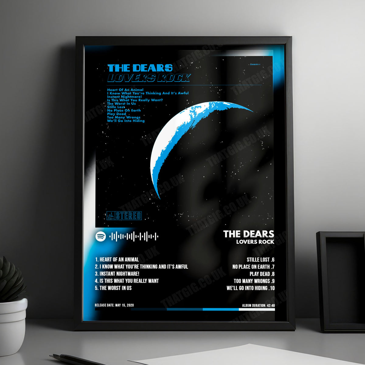 The Dears "Lovers Rock" Album Cover Poster - with Complete Tracklist