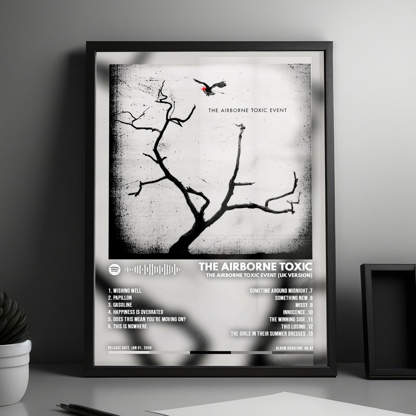 The Airborne Toxic Event "The Airborne Toxic Event" Album Cover Poster - with Complete Tracklist