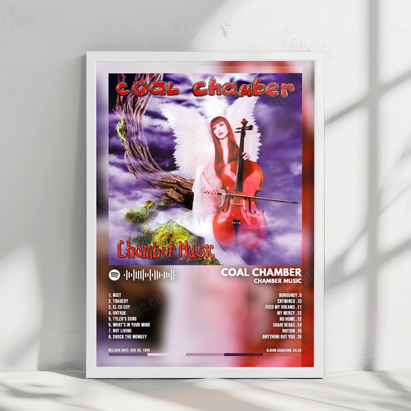 Coal Chamber "Chamber Music" Album Cover Poster - with Complete Tracklist