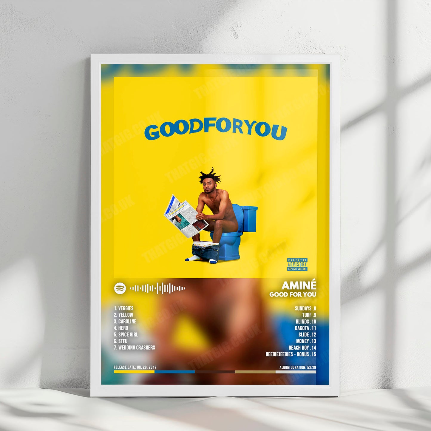 Amine "Good for You" Album Cover Poster - with Complete Tracklist
