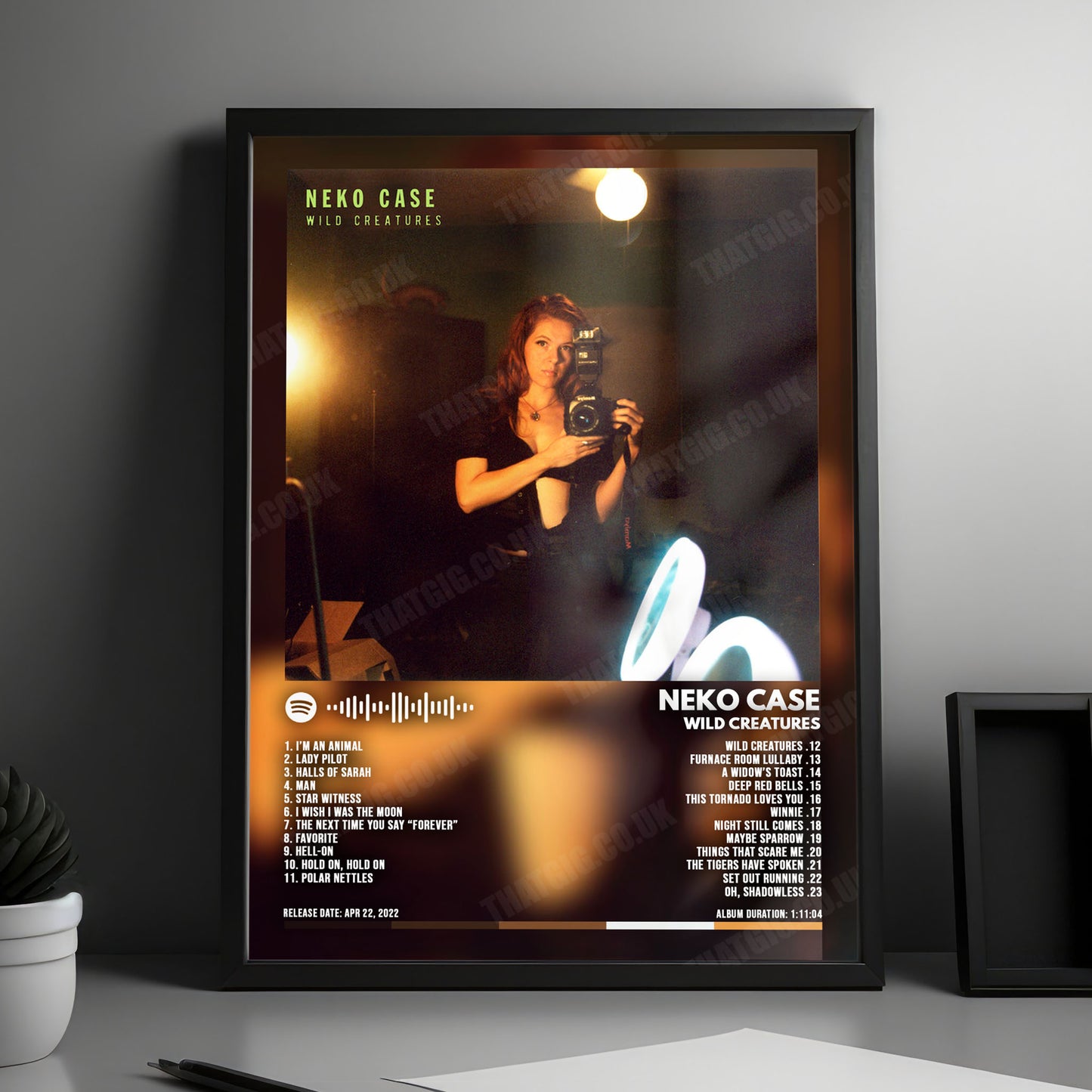 Neko Case "Wild Creatures" Album Cover Poster - with Complete Tracklist