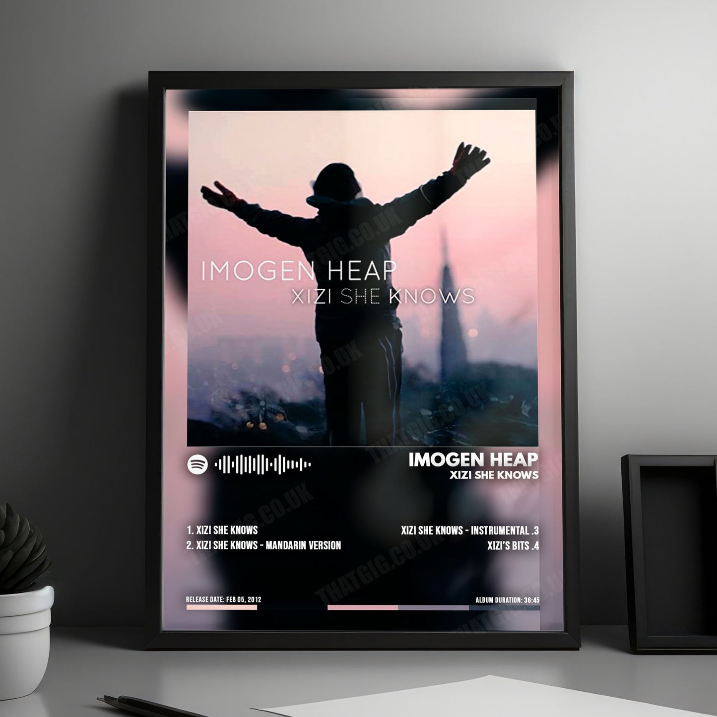 Imogen Heap "Xizi She Knows" Album Cover Poster - with Complete Tracklist