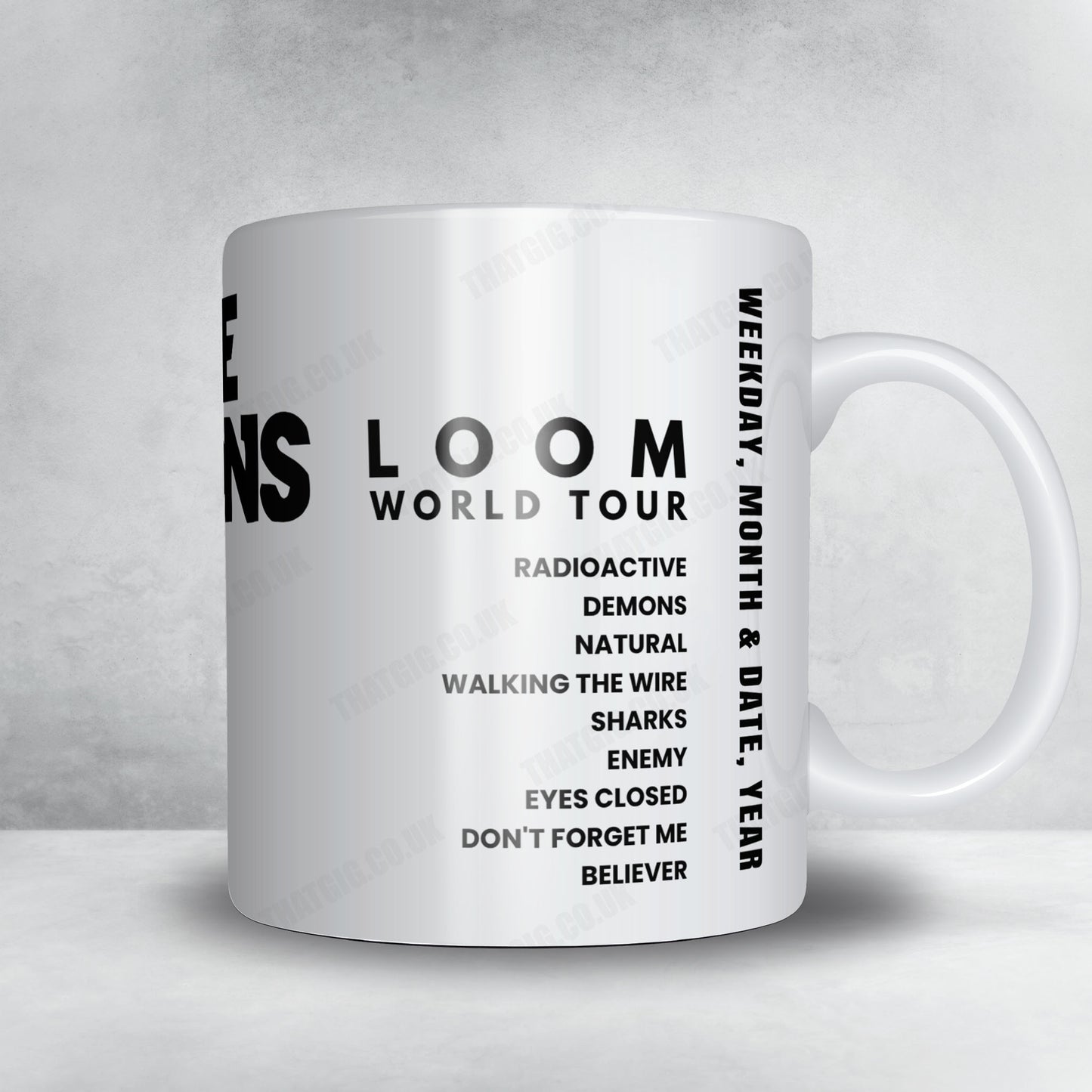 Imagine Dragons Setlist Mug - Northwell Health at Jones Beach Theater, Wantagh - August 2nd, 2024