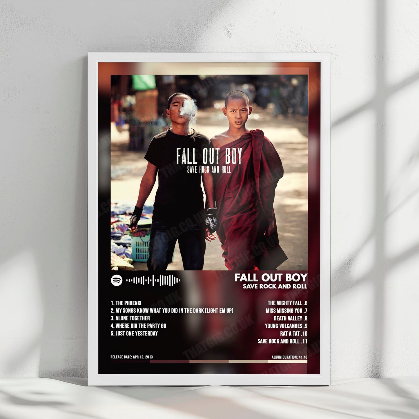Fall Out Boy "Save Rock and Roll " Album Cover Poster - with Complete Tracklist