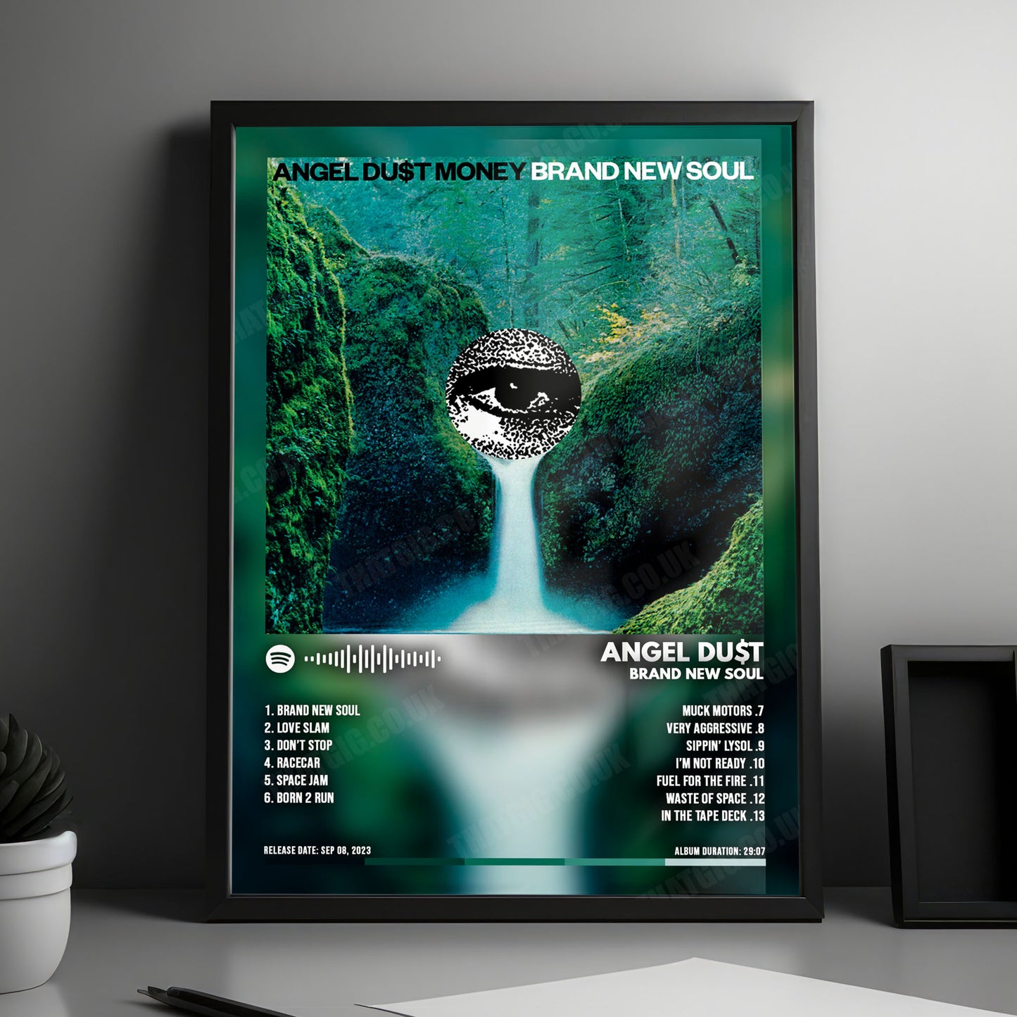 Angel Du$t "Brand New Soul" Album Cover Poster - with Complete Tracklist