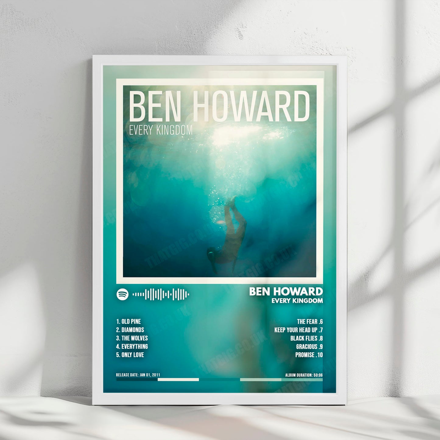 Ben Howard "Every Kingdom" Album Cover Poster - with Complete Tracklist