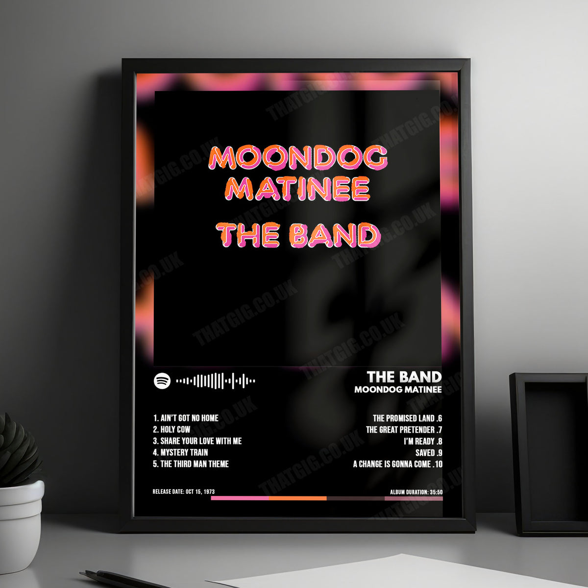 The Band "Moondog Matinee" Album Cover Poster - with Complete Tracklist