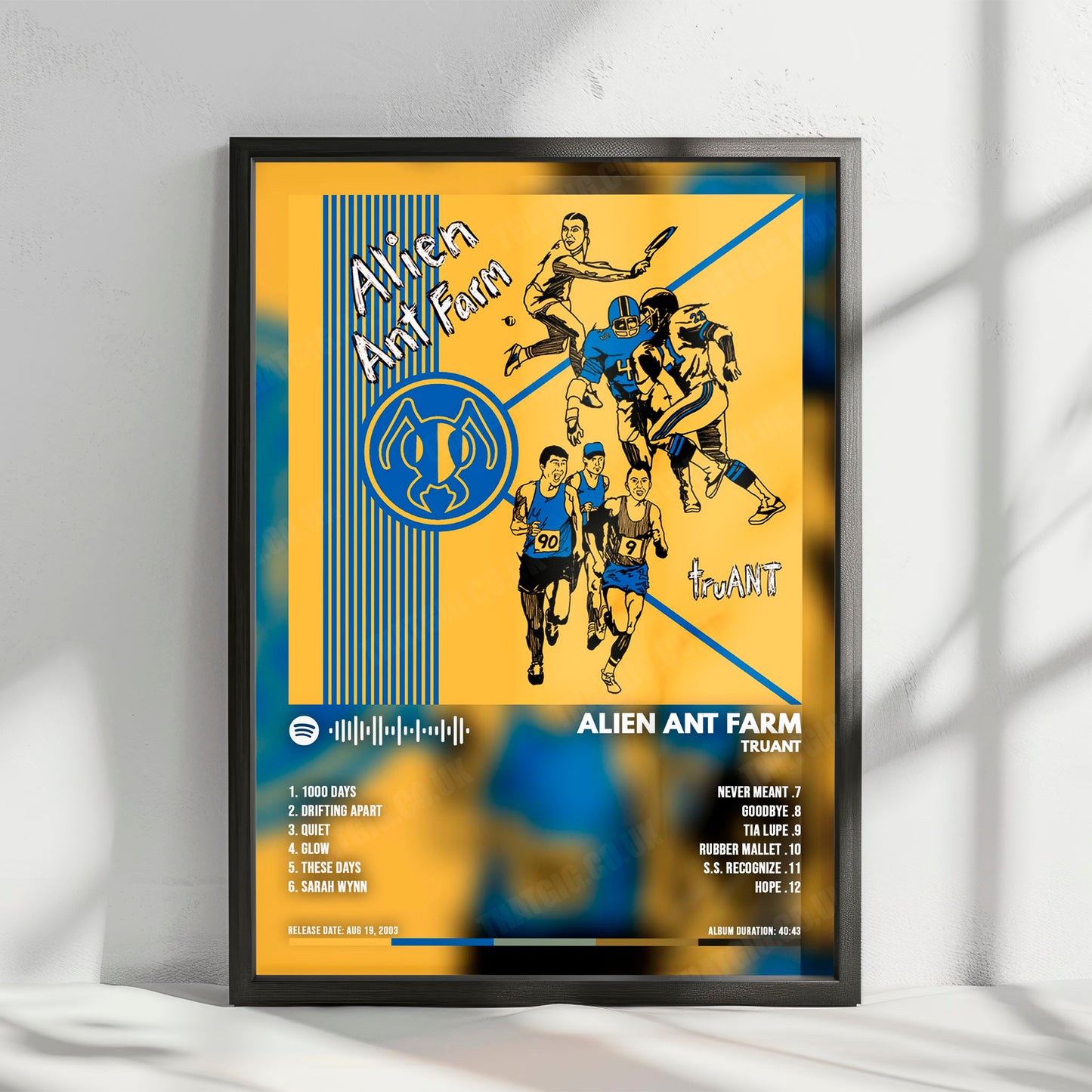 Alien Ant Farm "truANT " Album Cover Poster - with Complete Tracklist