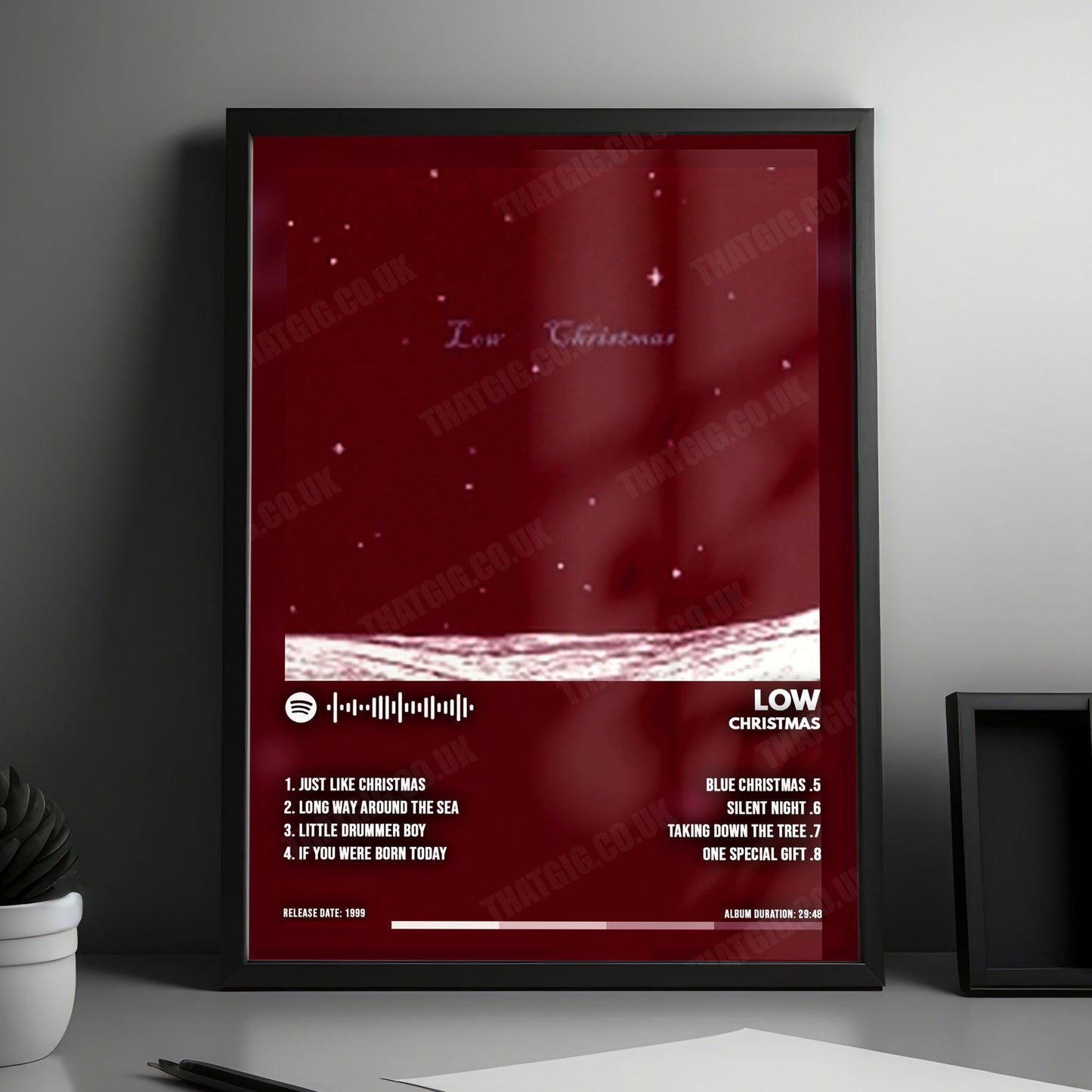 Low "Christmas" Album Cover Poster - with Complete Tracklist