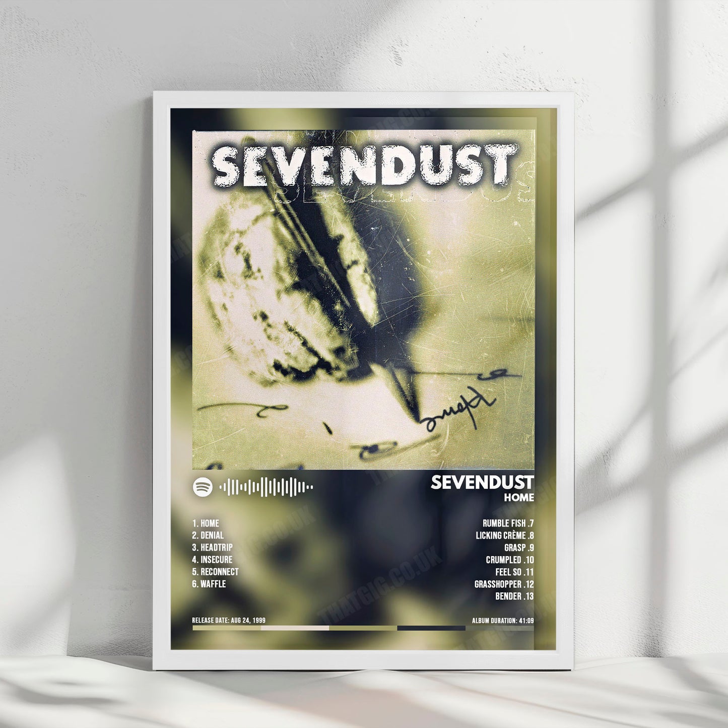 Sevendust "Home " Album Cover Poster - with Complete Tracklist