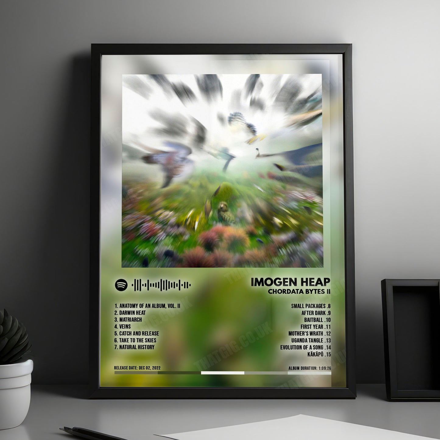 Imogen Heap "Chordata Bytes II" Album Cover Poster - with Complete Tracklist