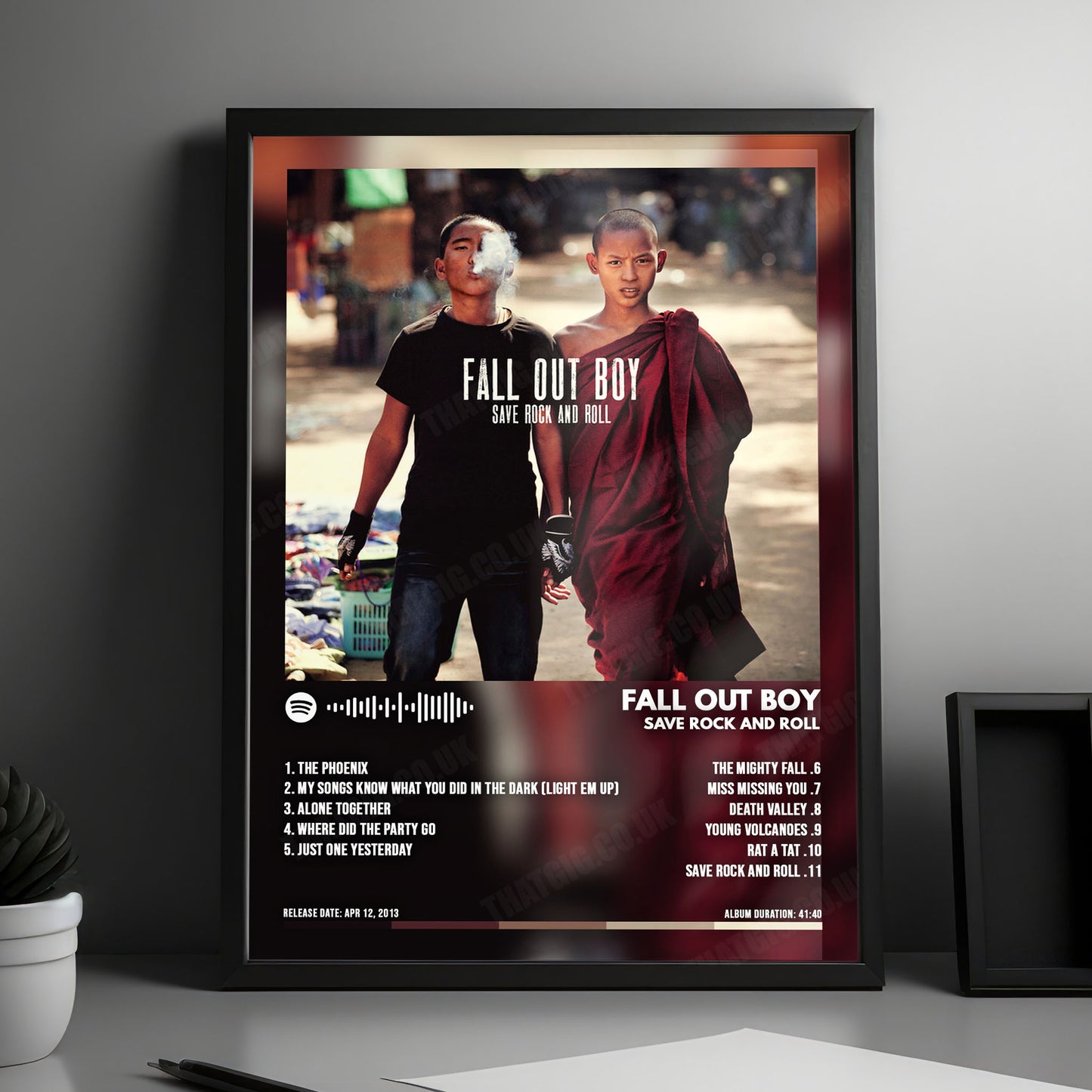 Fall Out Boy "Save Rock and Roll " Album Cover Poster - with Complete Tracklist