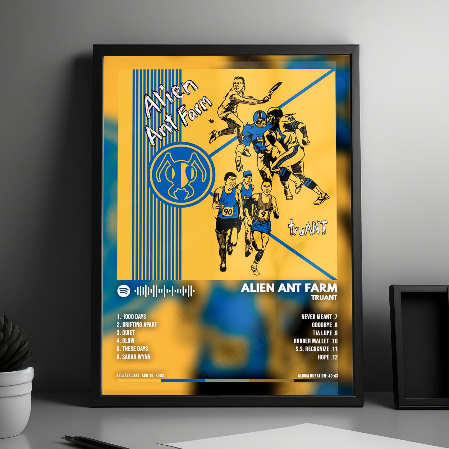 Alien Ant Farm "truANT " Album Cover Poster - with Complete Tracklist
