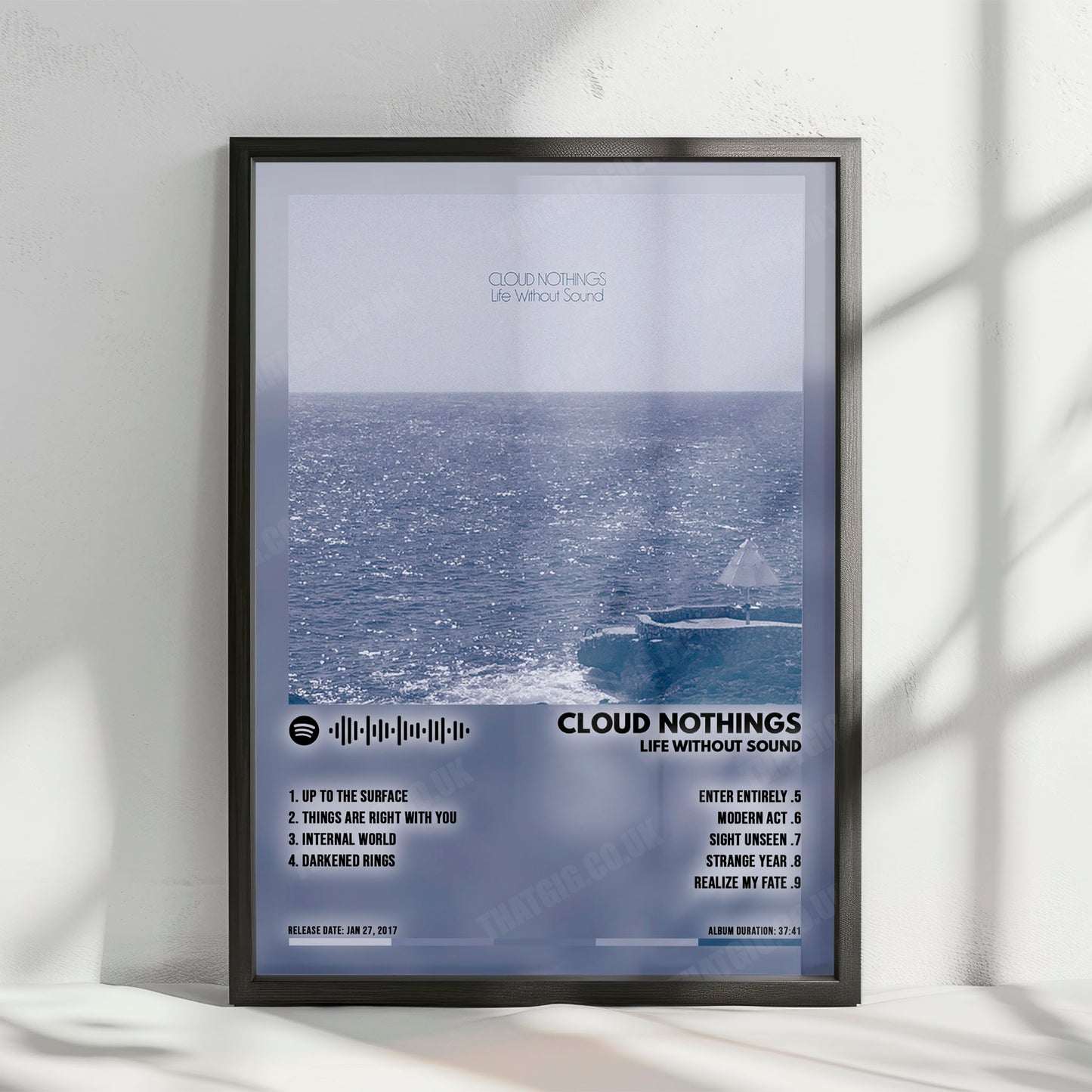 Cloud Nothings "Life Without Sound" Album Cover Poster - with Complete Tracklist