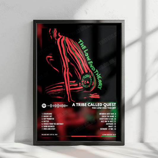 A Tribe Called Quest "The Low End Theory" Album Cover Poster - with Complete Tracklist