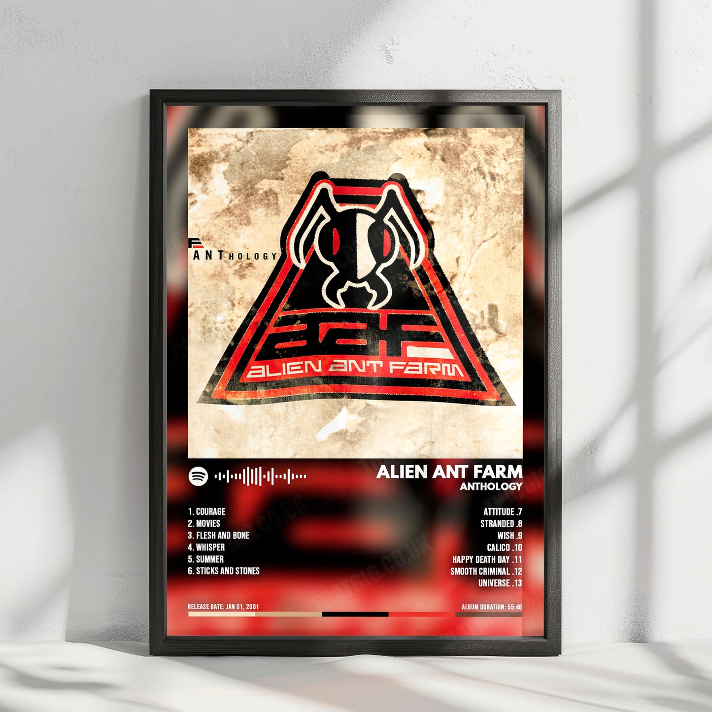Alien Ant Farm "ANThology " Album Cover Poster - with Complete Tracklist