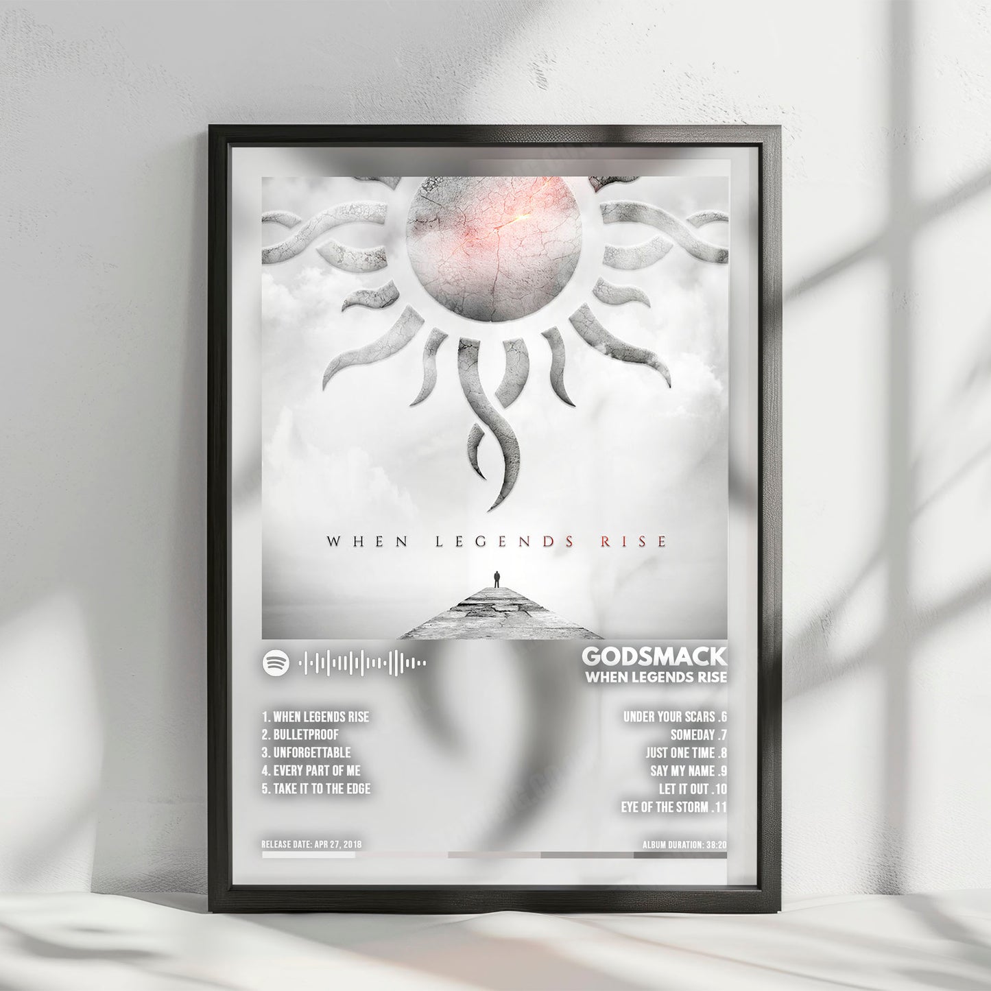 Godsmack "When Legends Rise " Album Cover Poster - with Complete Tracklist