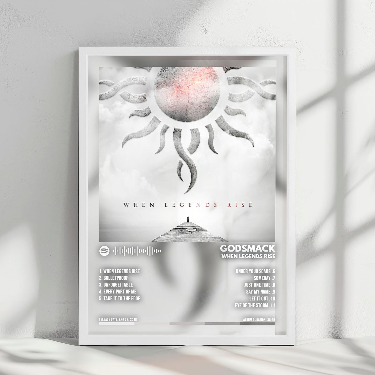 Godsmack "When Legends Rise " Album Cover Poster - with Complete Tracklist