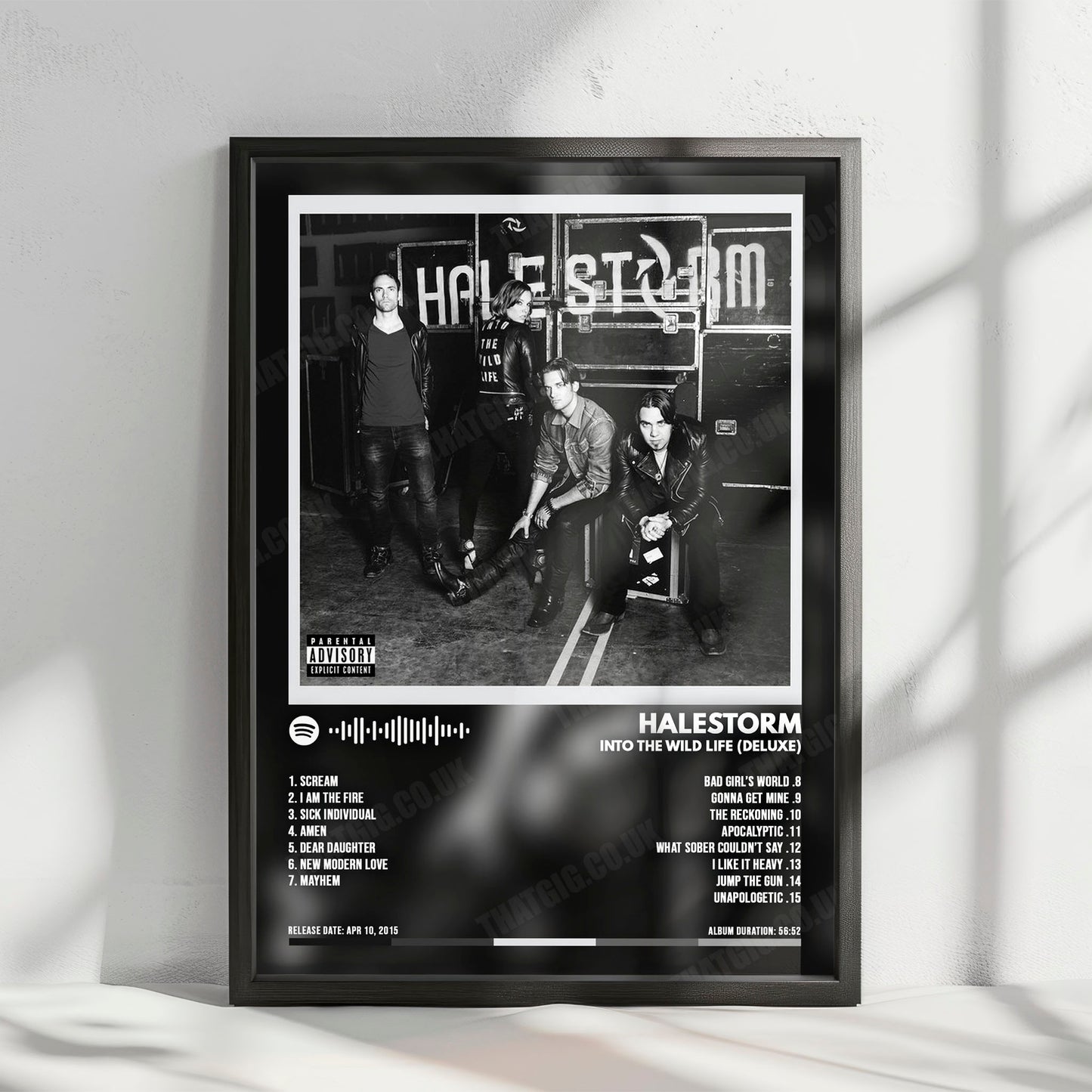 Halestorm "Into the Wild Life " Album Cover Poster - with Complete Tracklist