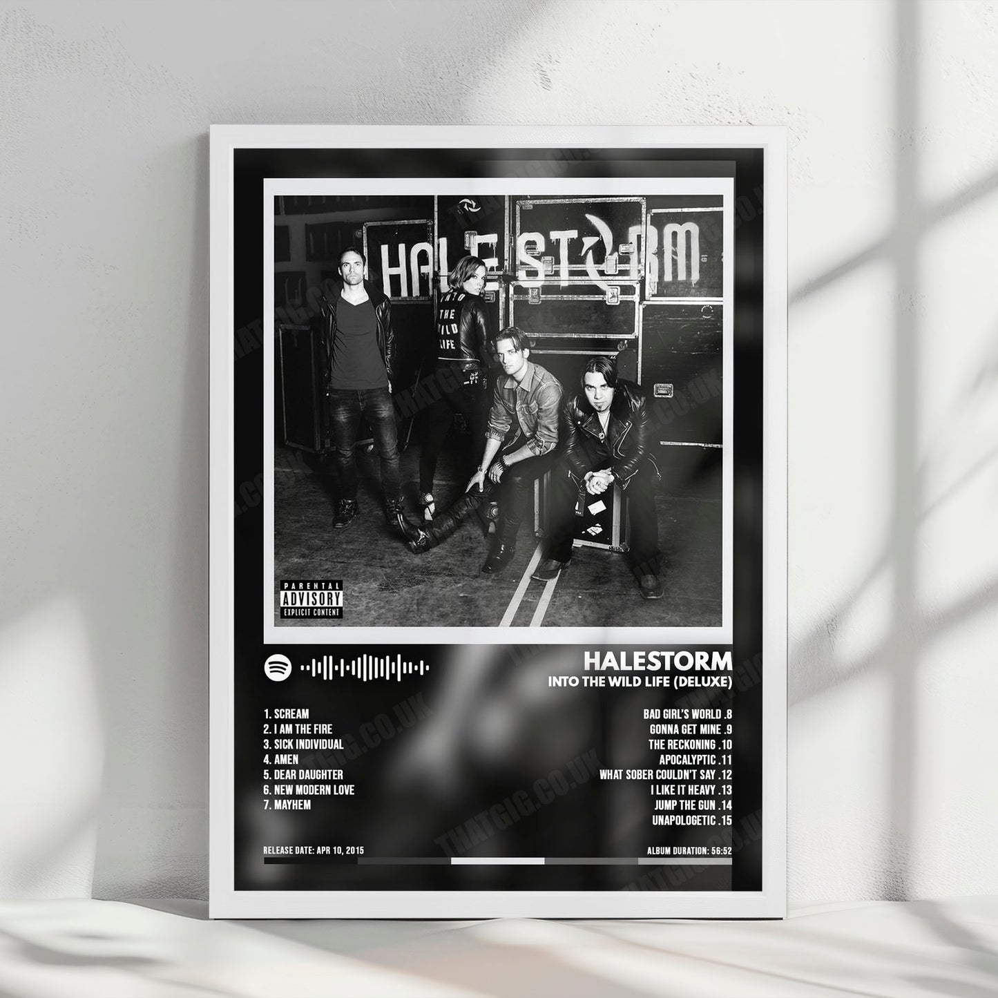Halestorm "Into the Wild Life " Album Cover Poster - with Complete Tracklist