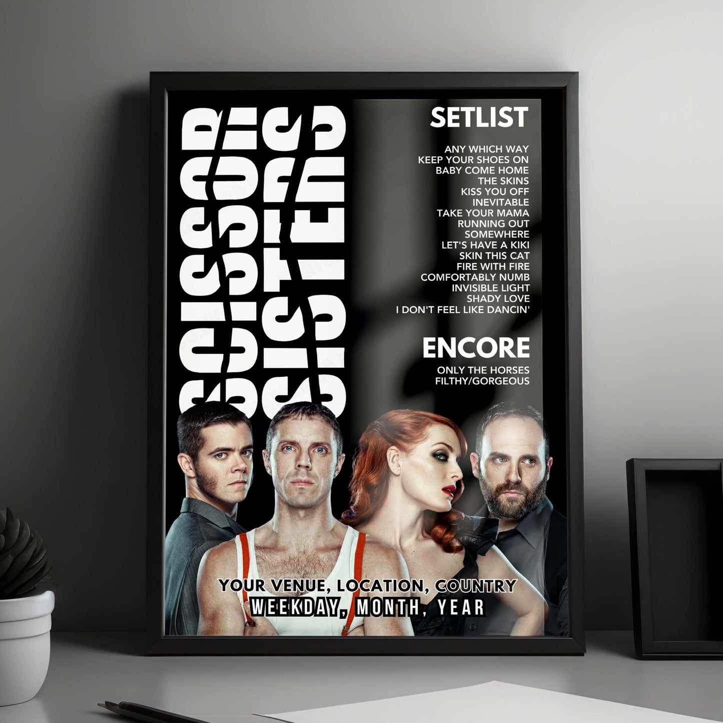 Scissor Sisters Setlist Poster - Co-op Live, Manchester - May 21st, 2025