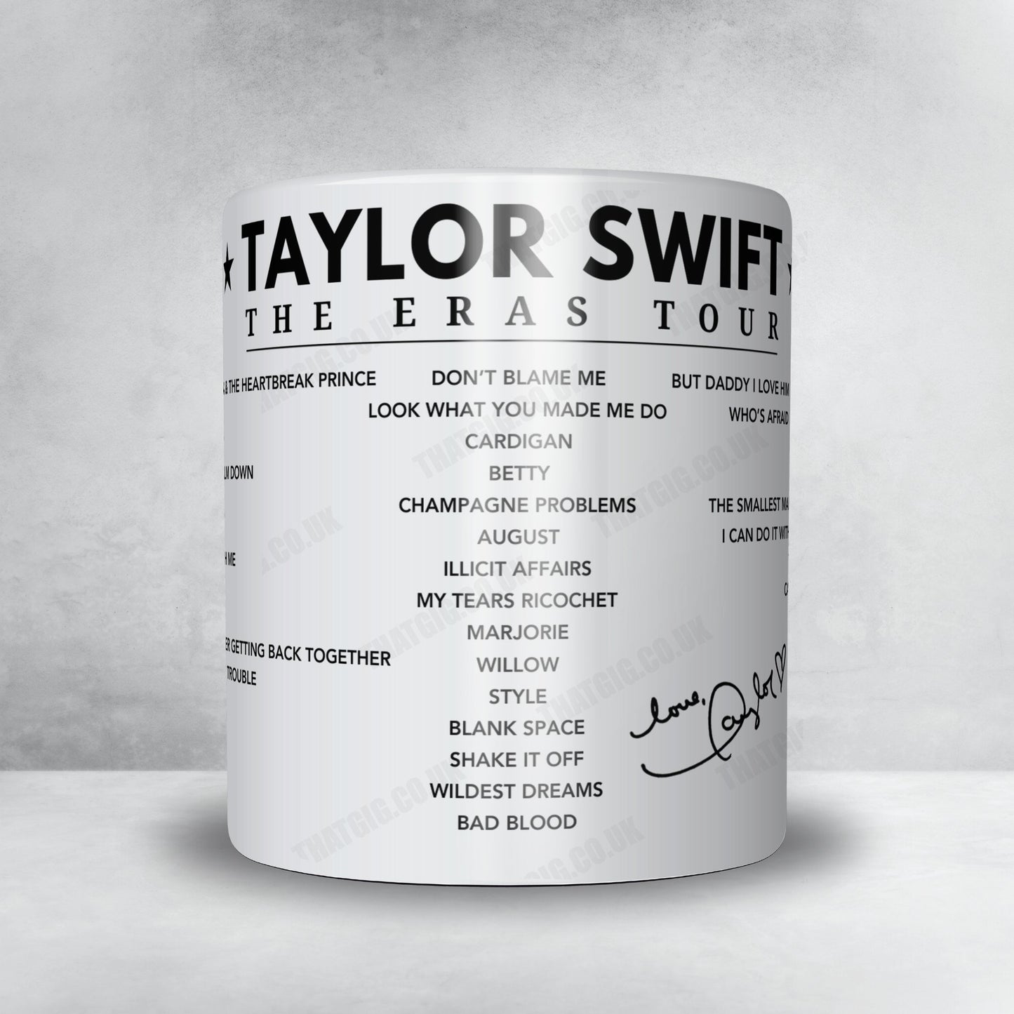 Taylor Swift Setlist Poster - Wembley Stadium, London, June 22nd 2024