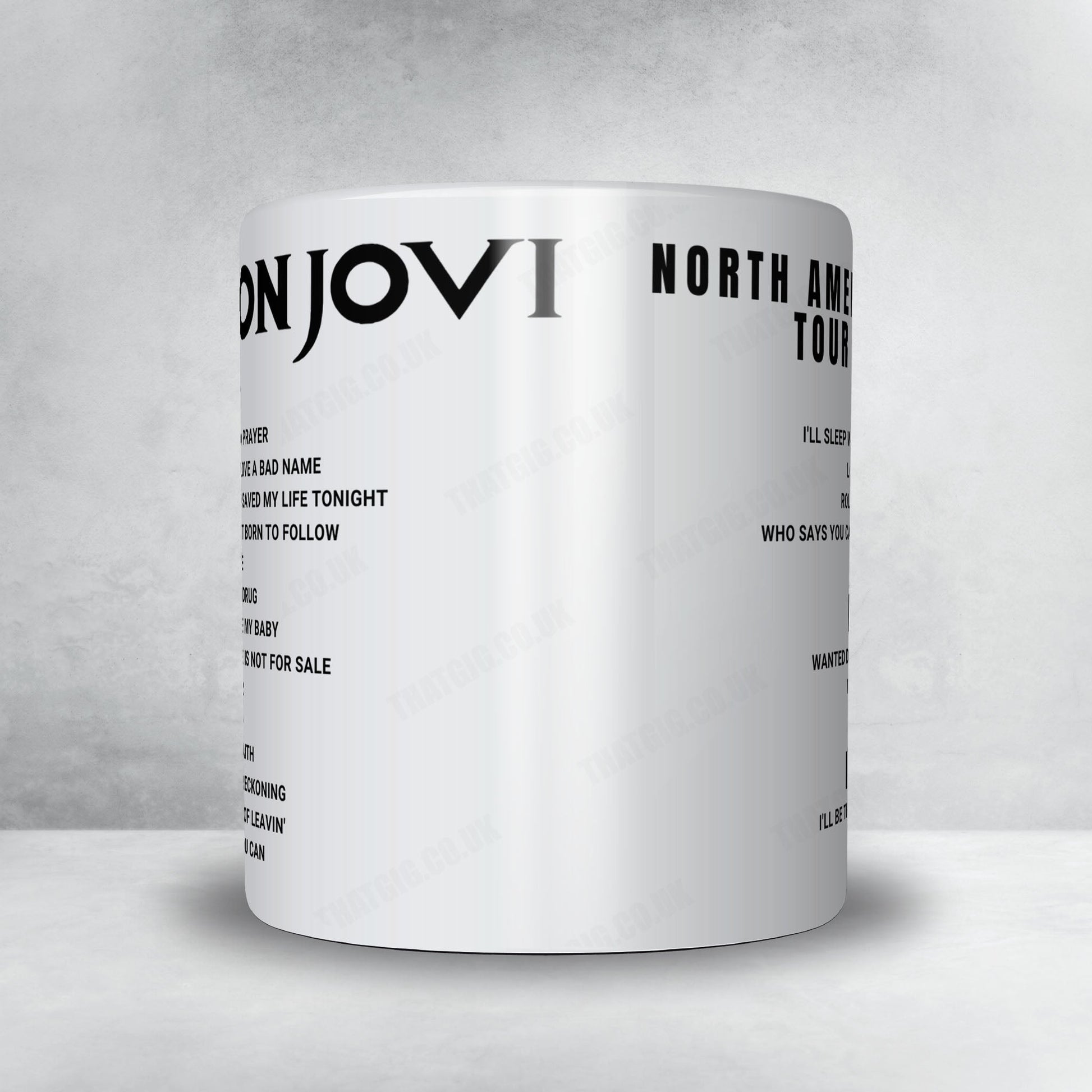 Bon Jovi Setlist Mug - Amalie Arena, Tampa - April 15th, 2022