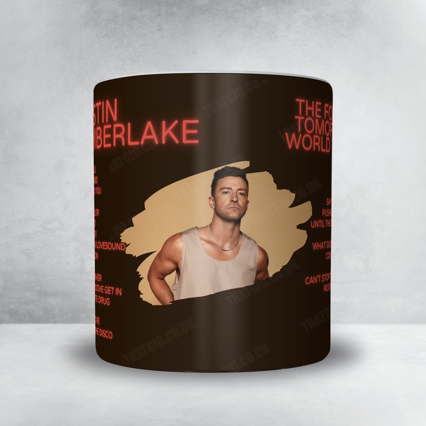 Justin Timberlake Setlist Mug - Utilita Arena Birmingham, Birmingham, England - August 7th, 2024
