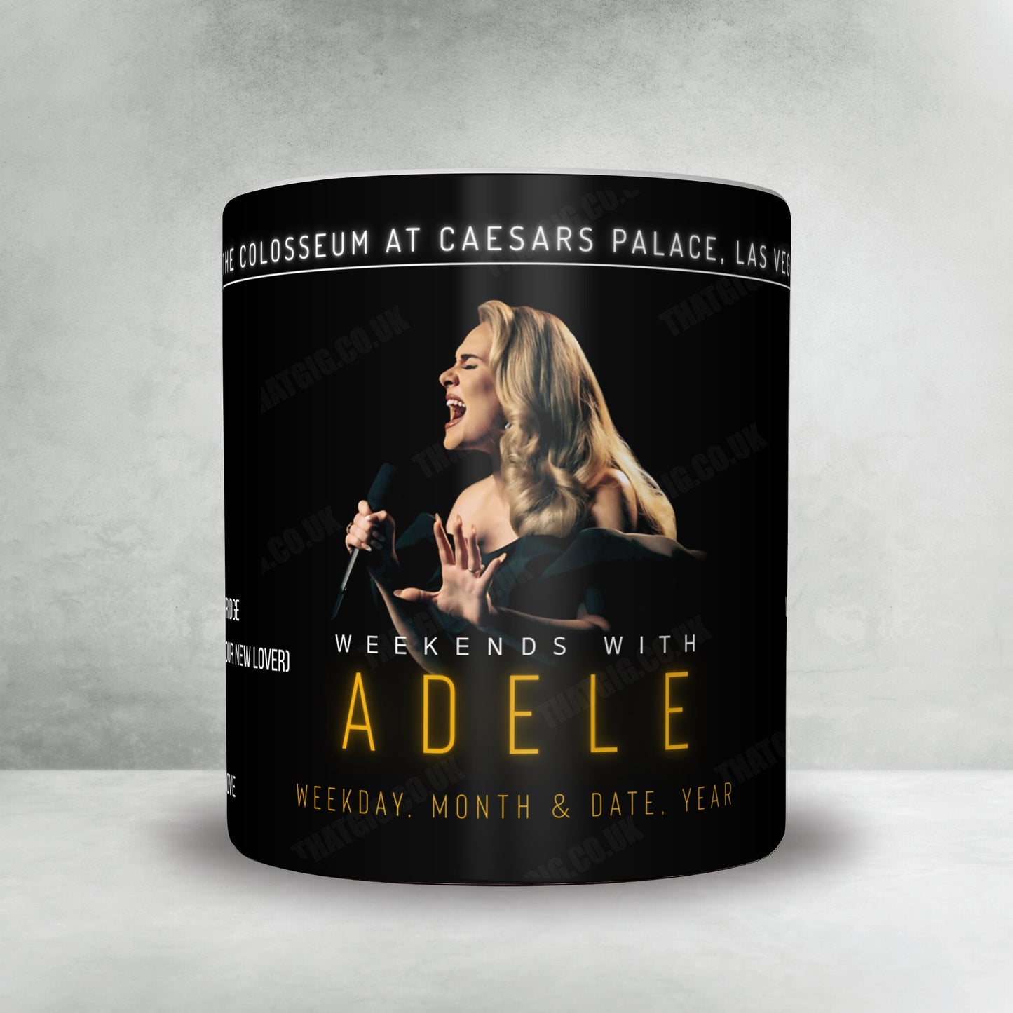 Adele Setlist Poster - The Colosseum at Caesars Palace, Las Vegas - January 19th, 2024