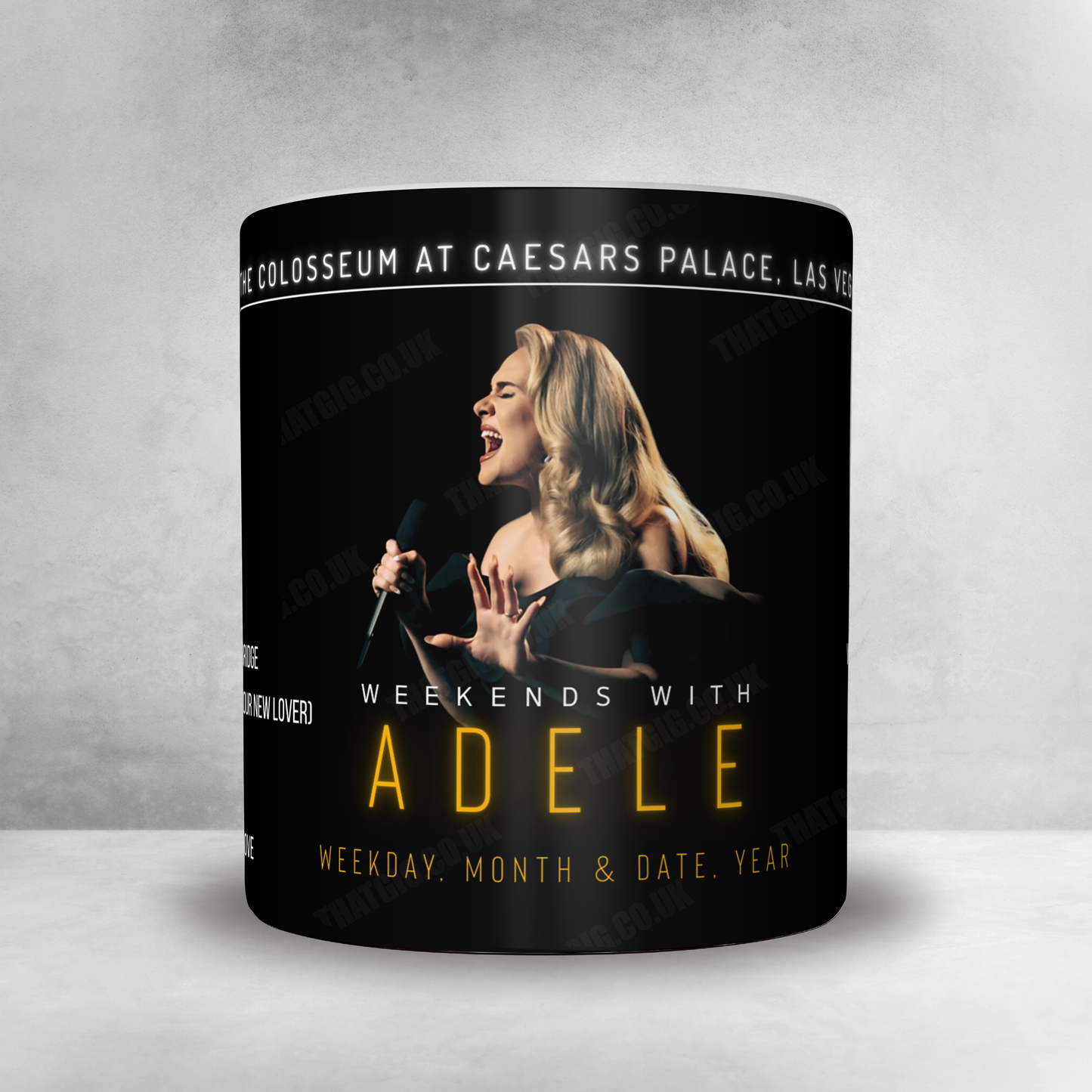 Adele Setlist Poster - The Colosseum at Caesars Palace, Las Vegas - September 9th, 2023