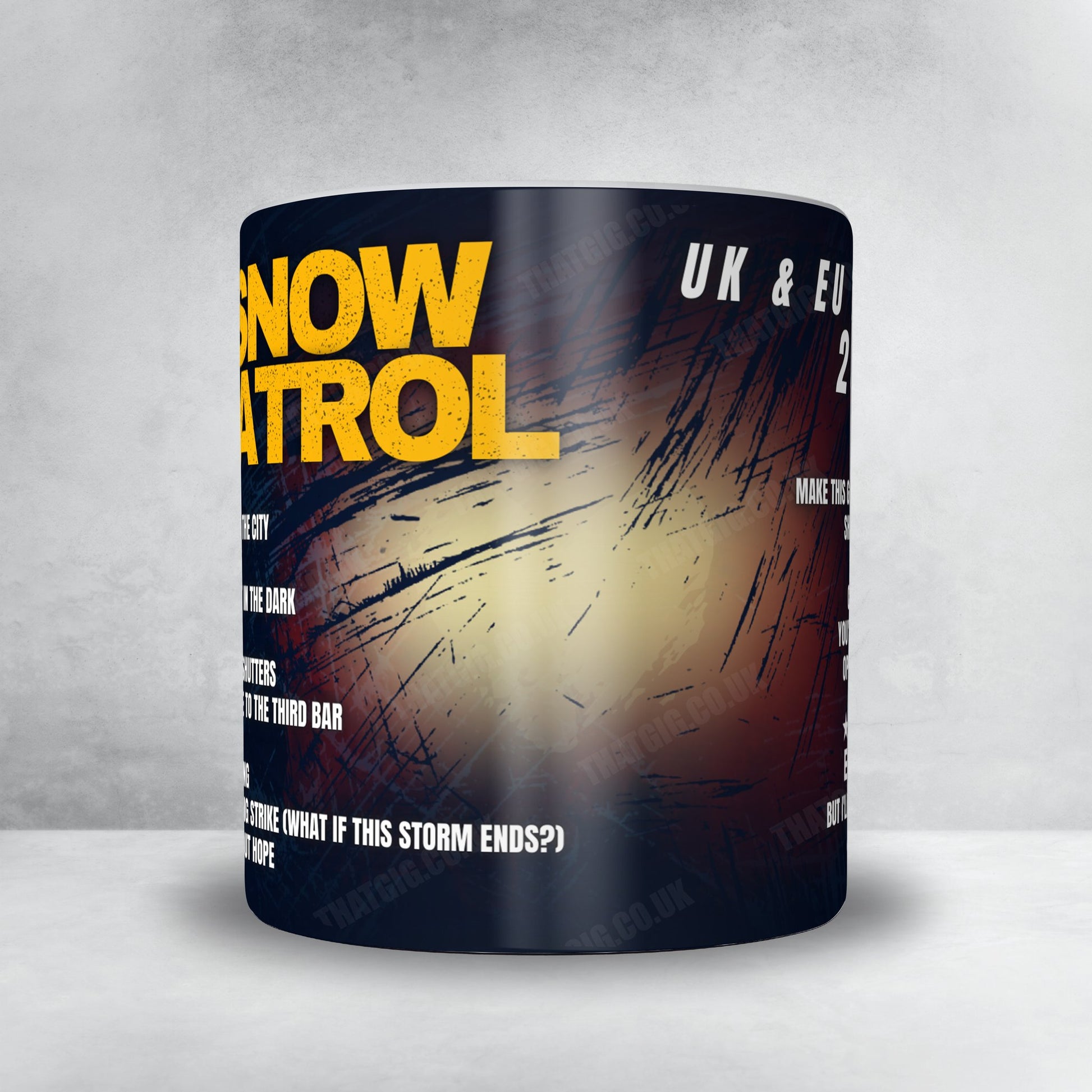 Snow Patrol Setlist Mug - The SSE Arena Belfast, Belfast - February 27th, 2025