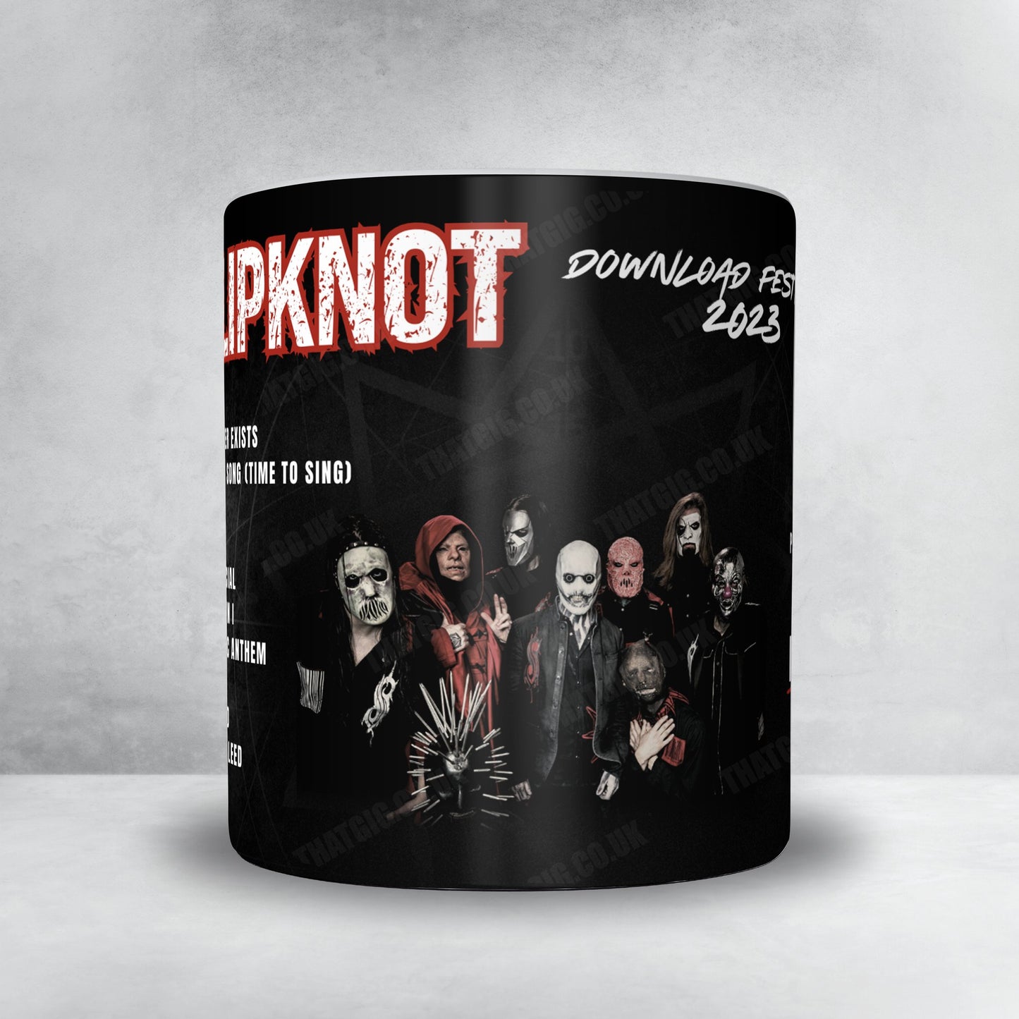 Slipknot Setlist Mug- Download Festival, Donington Park - June 11th, 2023