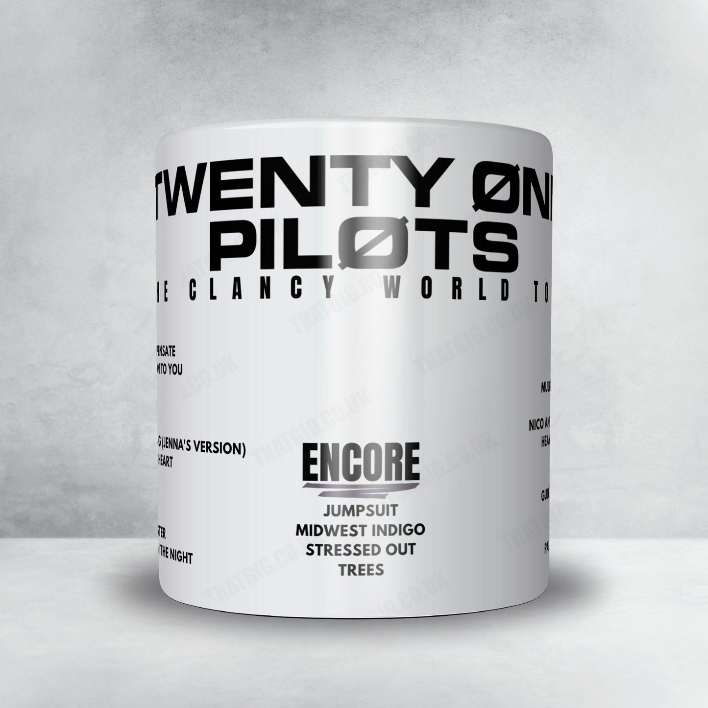 twenty one pilots Setlist Poster - Barclays Arena, Hamburg - April 7th, 2025