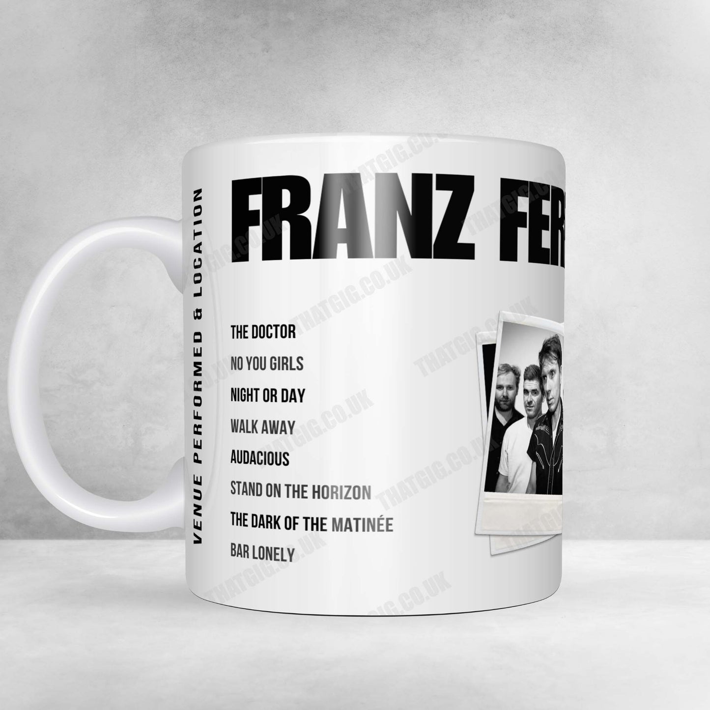 Franz Ferdinand Setlist Poster - The Hall, Aviva Studios, Manchester - January 18th, 2025